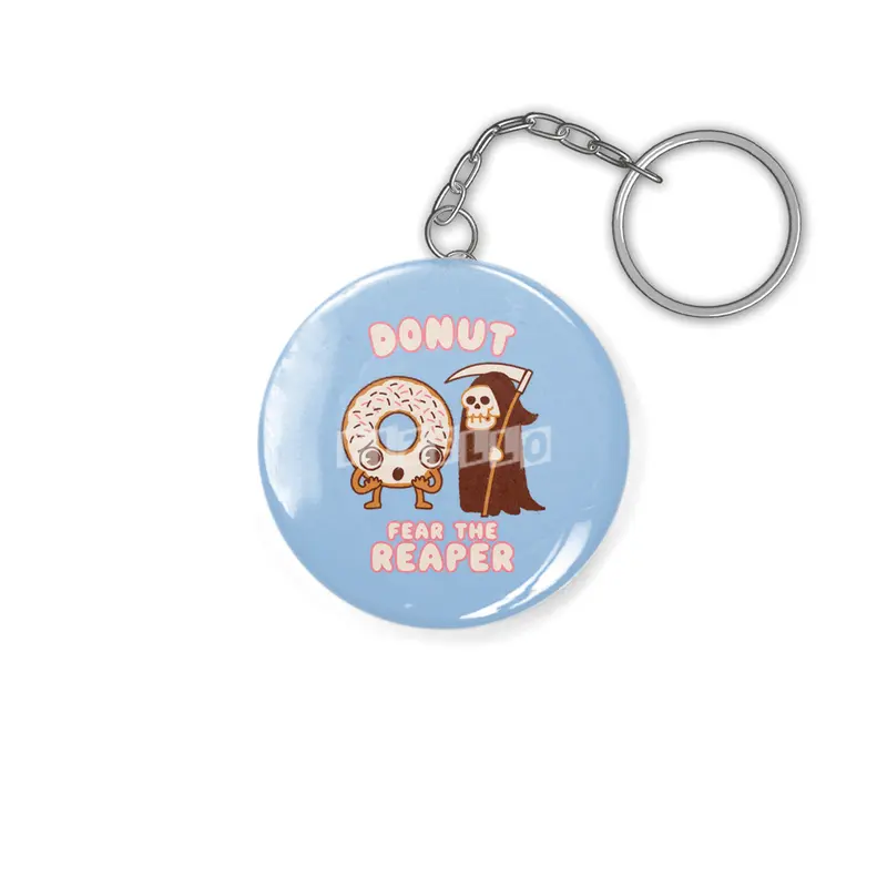 Donut Fear the Reaper - Kawaii style cute funny Halloween Music Anahtarlık
