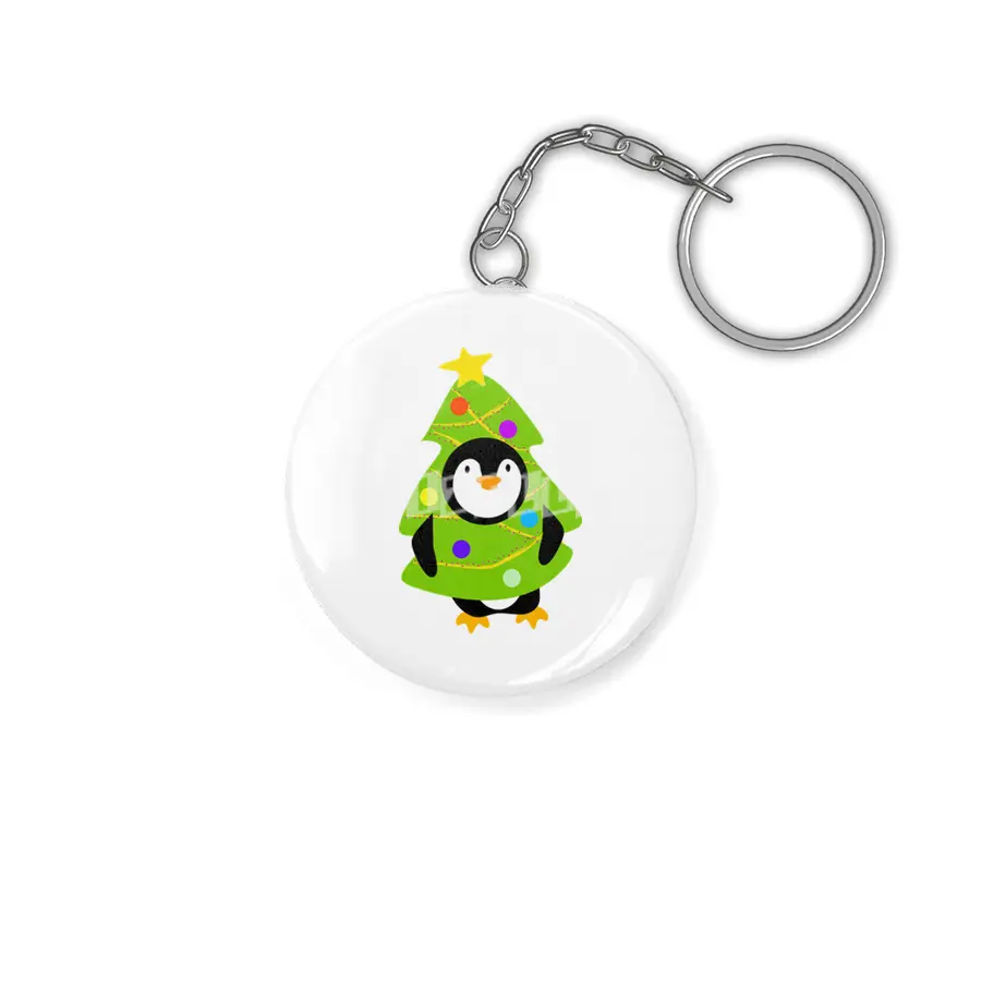 Christmas tree Penguin Anahtarlık