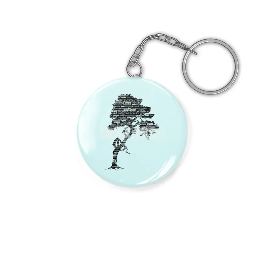 Bodhi Tree (Black) Anahtarlık