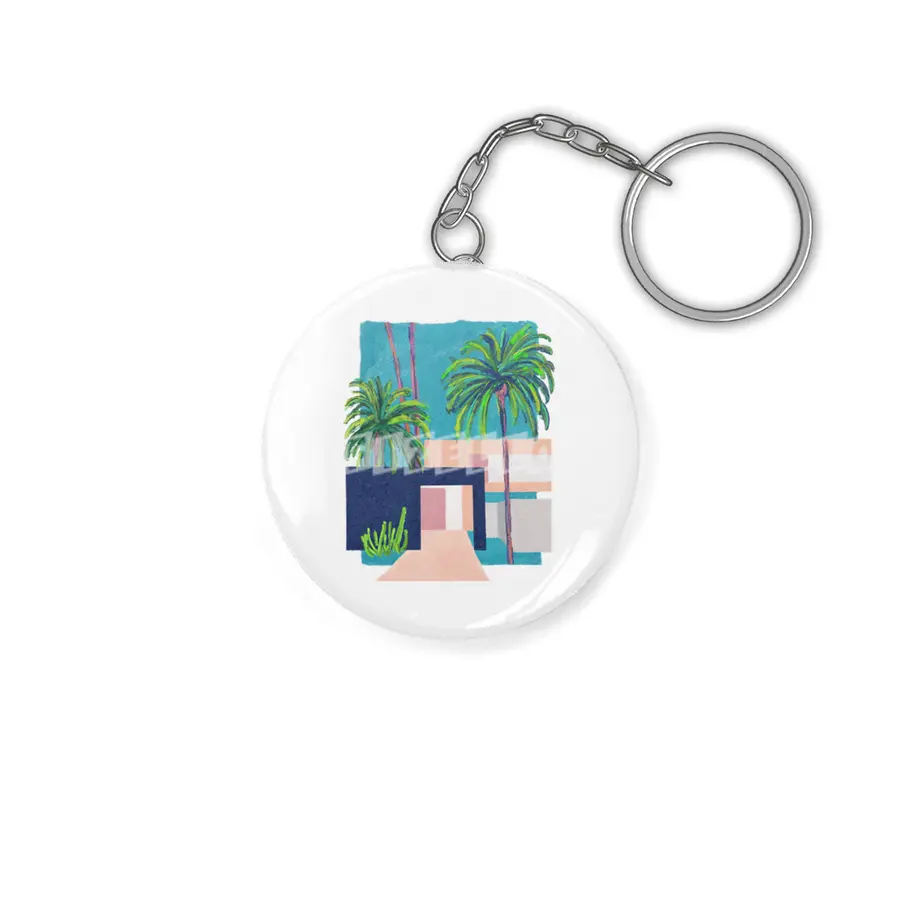 Palm tree house Anahtarlık