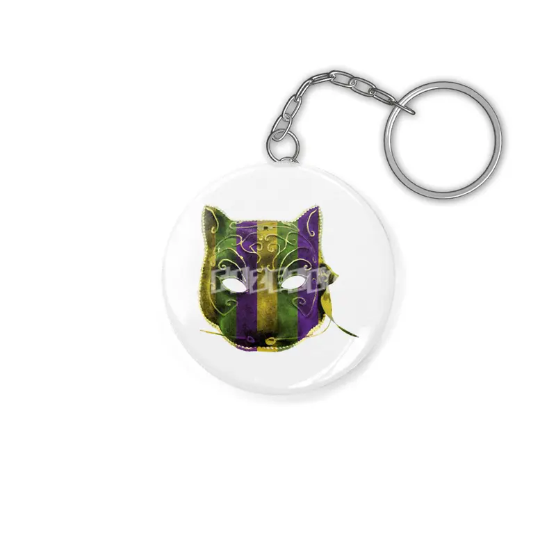 Catwoman Mardi Gras Mask Anahtarlık