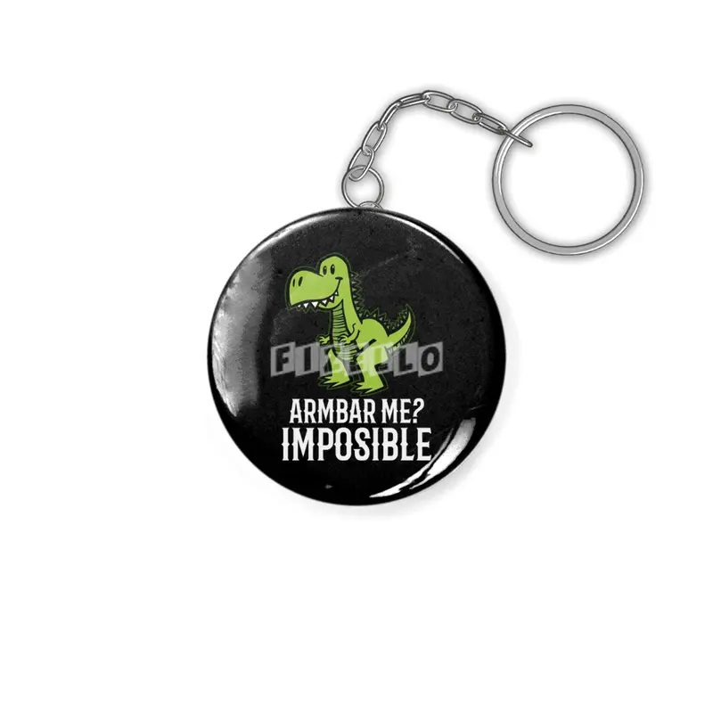 Brazilian Jiu jitsu BJJ Armbar Me Impossible T Rex Anahtarlık
