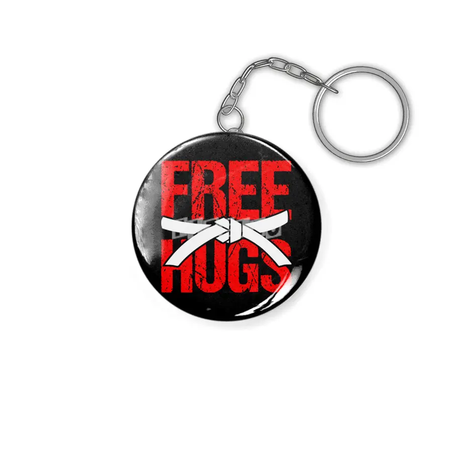 Free Hugs Martial Arts Jiu Jitsu Kung Fu Anahtarlık