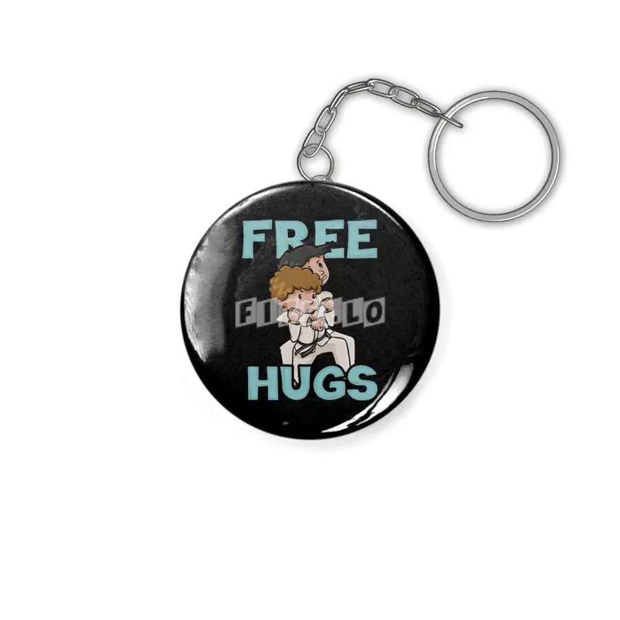 Free Hugs Martial Arts Jiu Jitsu Kung Fu Anahtarlık
