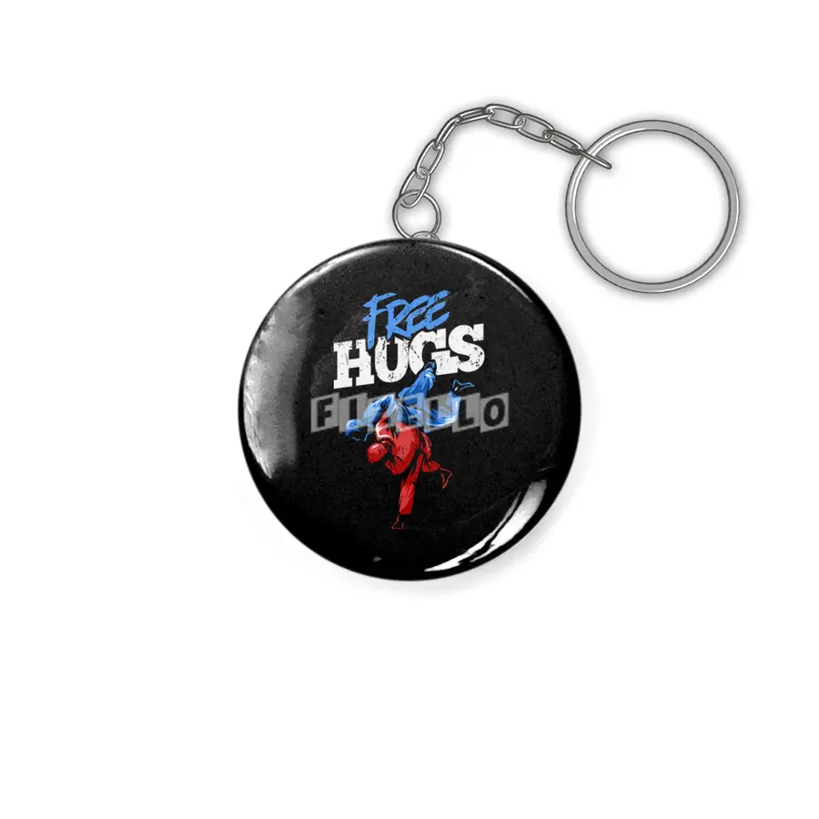 Free Hugs Martial Arts Jiu Jitsu Kung Fu Anahtarlık
