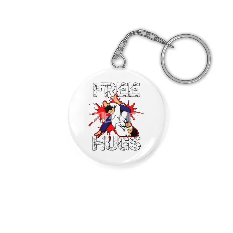 Free Hugs Martial Arts Jiu Jitsu Kung Fu Anahtarlık