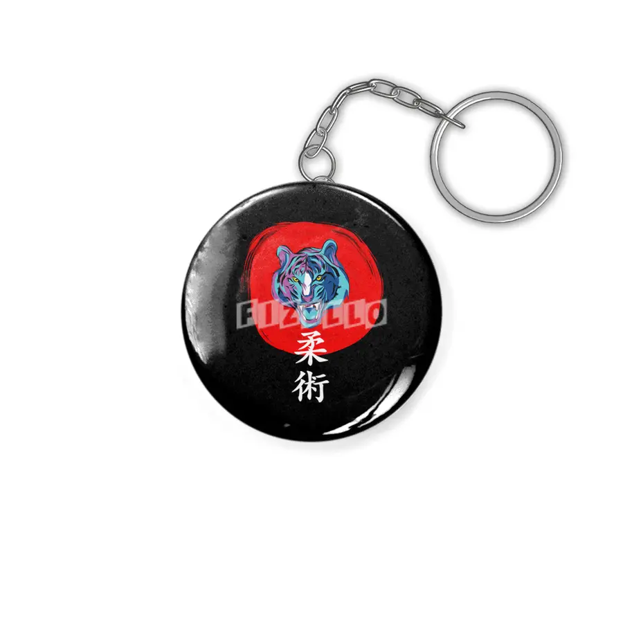 Martial arts karate jiu jitsu tiger Anahtarlık