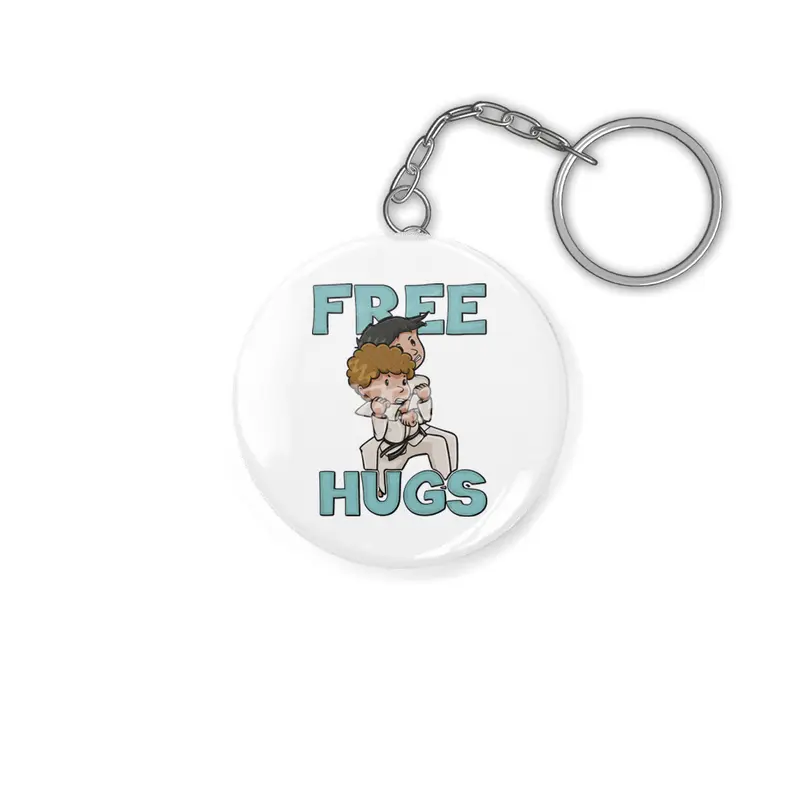 Free Hugs Martial Arts Jiu Jitsu Kung Fu Anahtarlık