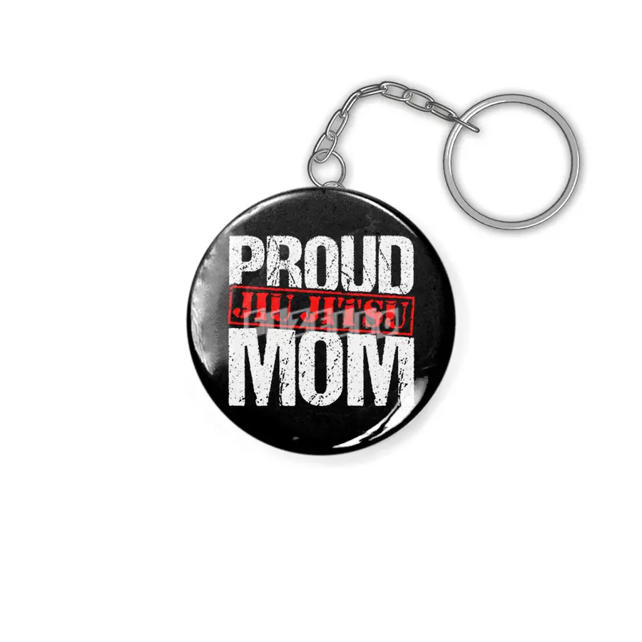 Proud Jiu Jitsu Mom BJJ Martial Arts Anahtarlık