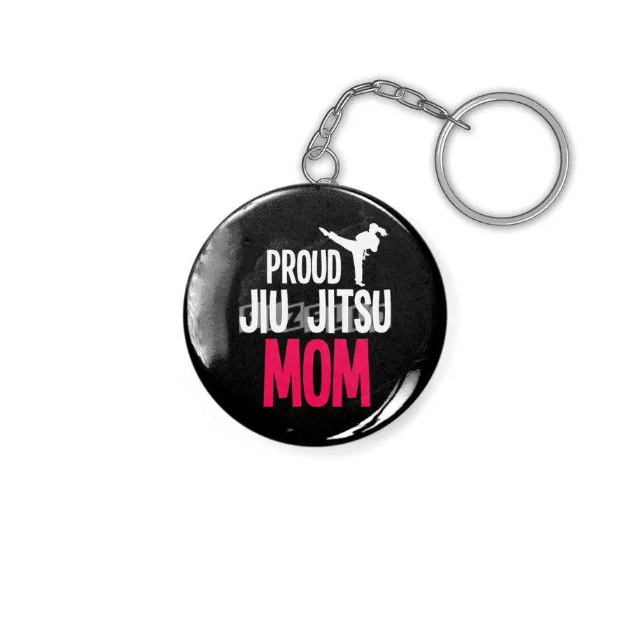 Proud Jiu Jitsu Mom BJJ Martial Arts Anahtarlık