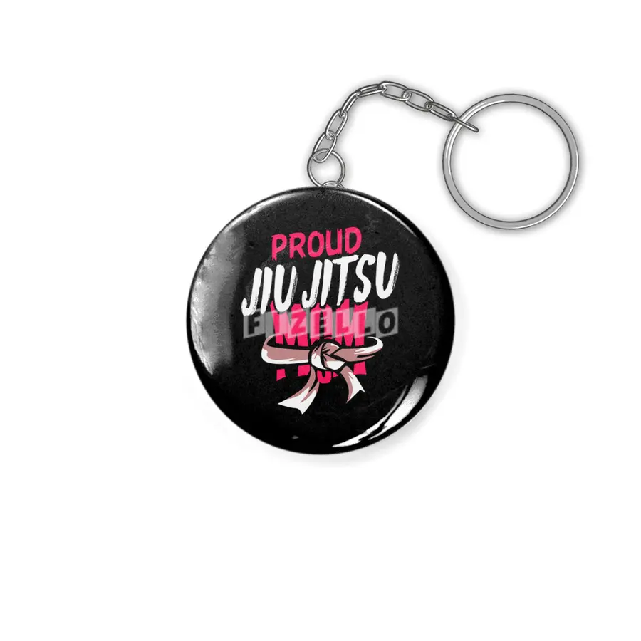 Proud Jiu Jitsu Mom BJJ Martial Arts Anahtarlık