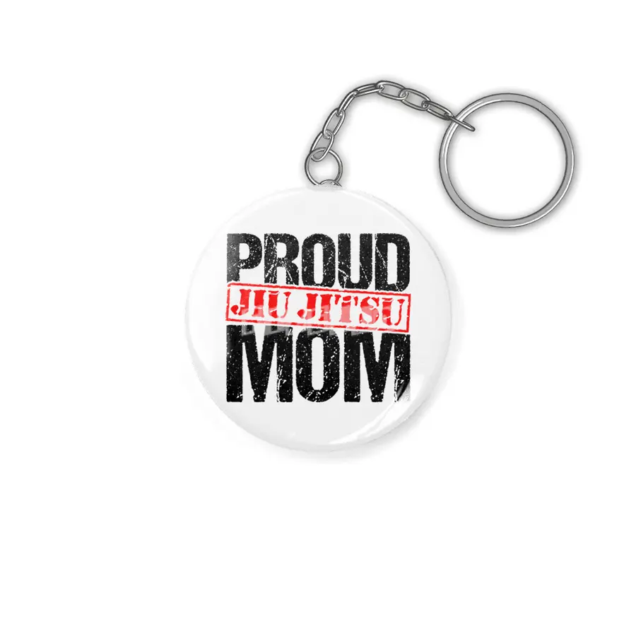 Proud Jiu Jitsu Mom BJJ Martial Arts Anahtarlık