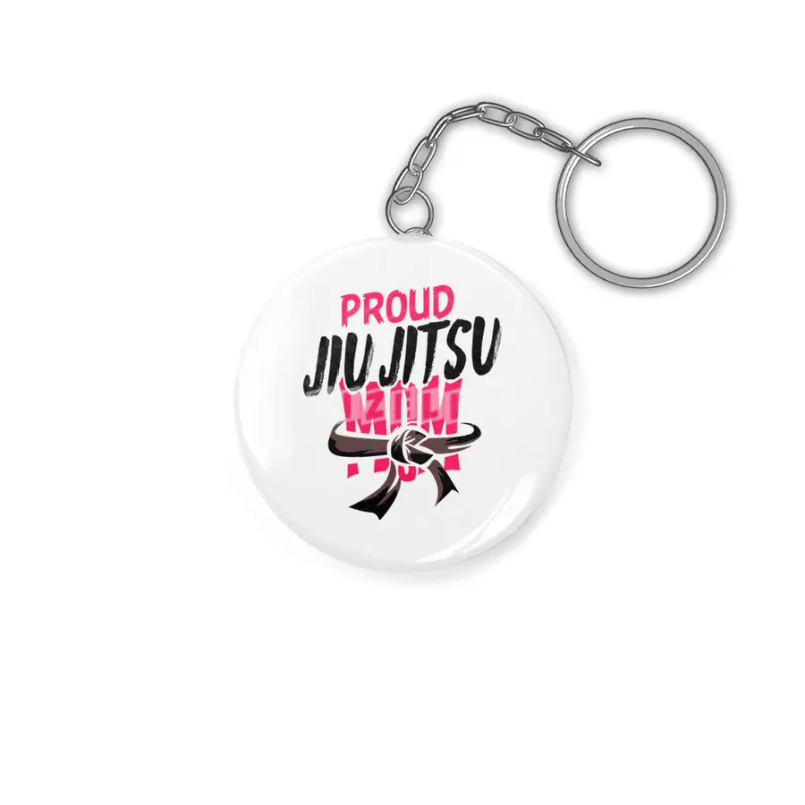 Proud Jiu Jitsu Mom BJJ Martial Arts Anahtarlık