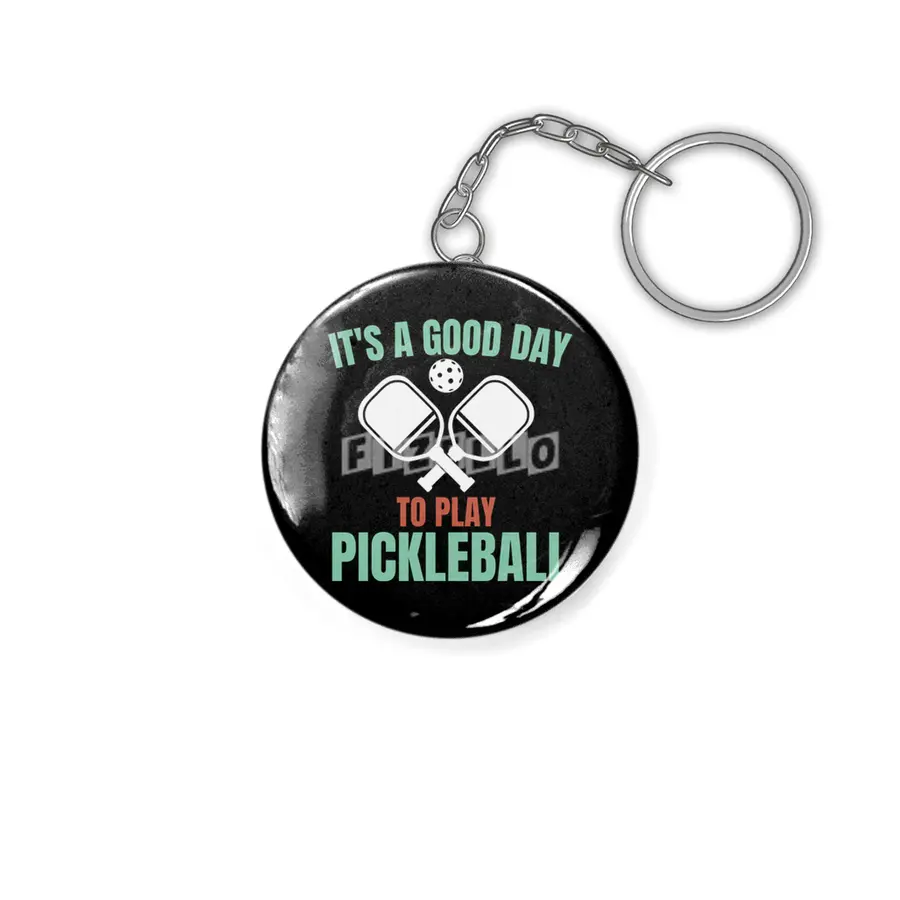 it's a good day to play pickleball funny pickleball Anahtarlık