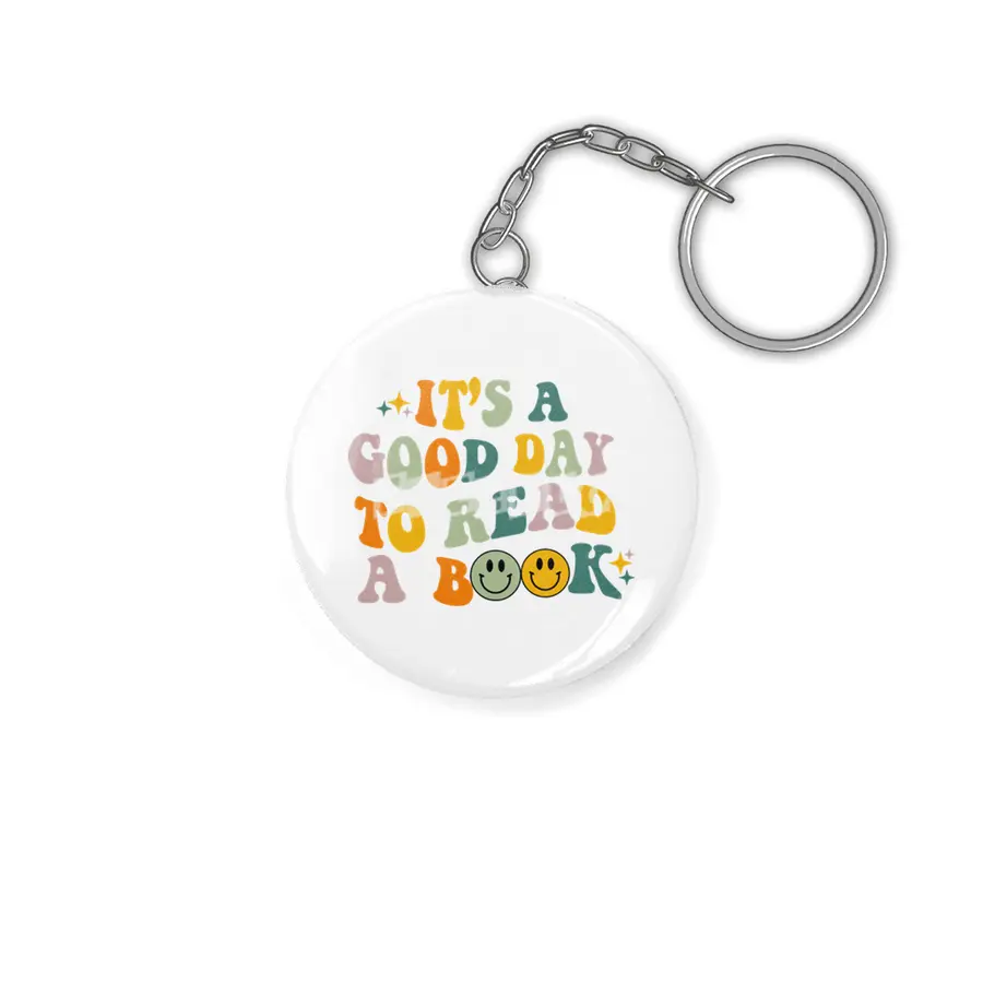 It's a Good day to read book Anahtarlık