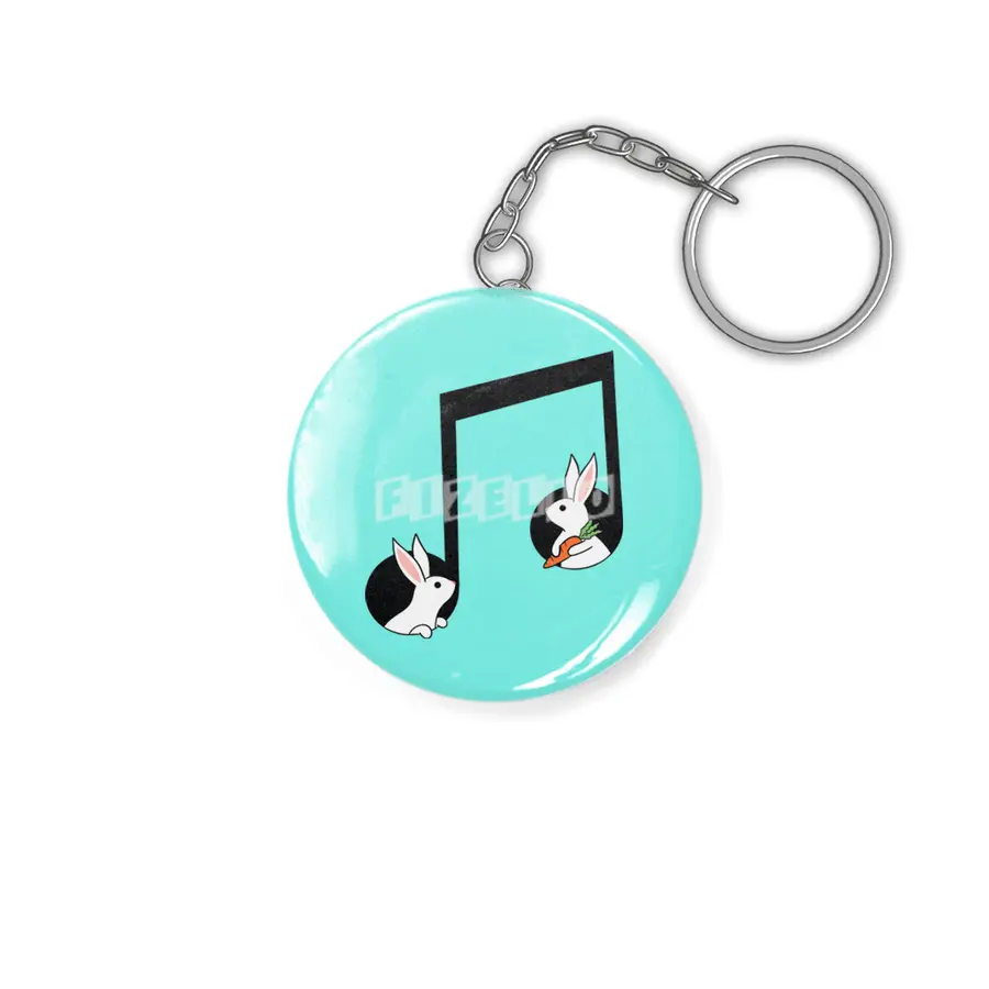 Animals music rabbits Anahtarlık