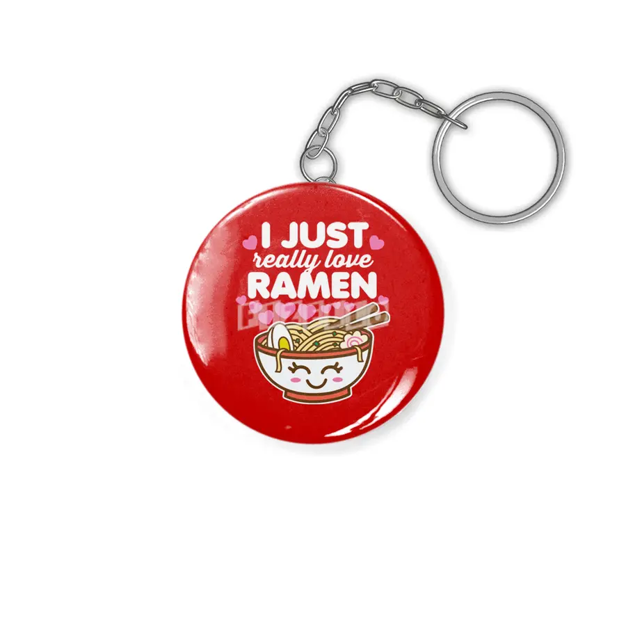 I Just Really Love Ramen Cute Kawaii Noodles Anahtarlık