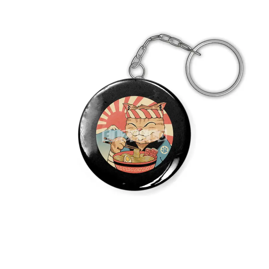 Catana Ramen Front Print Anahtarlık