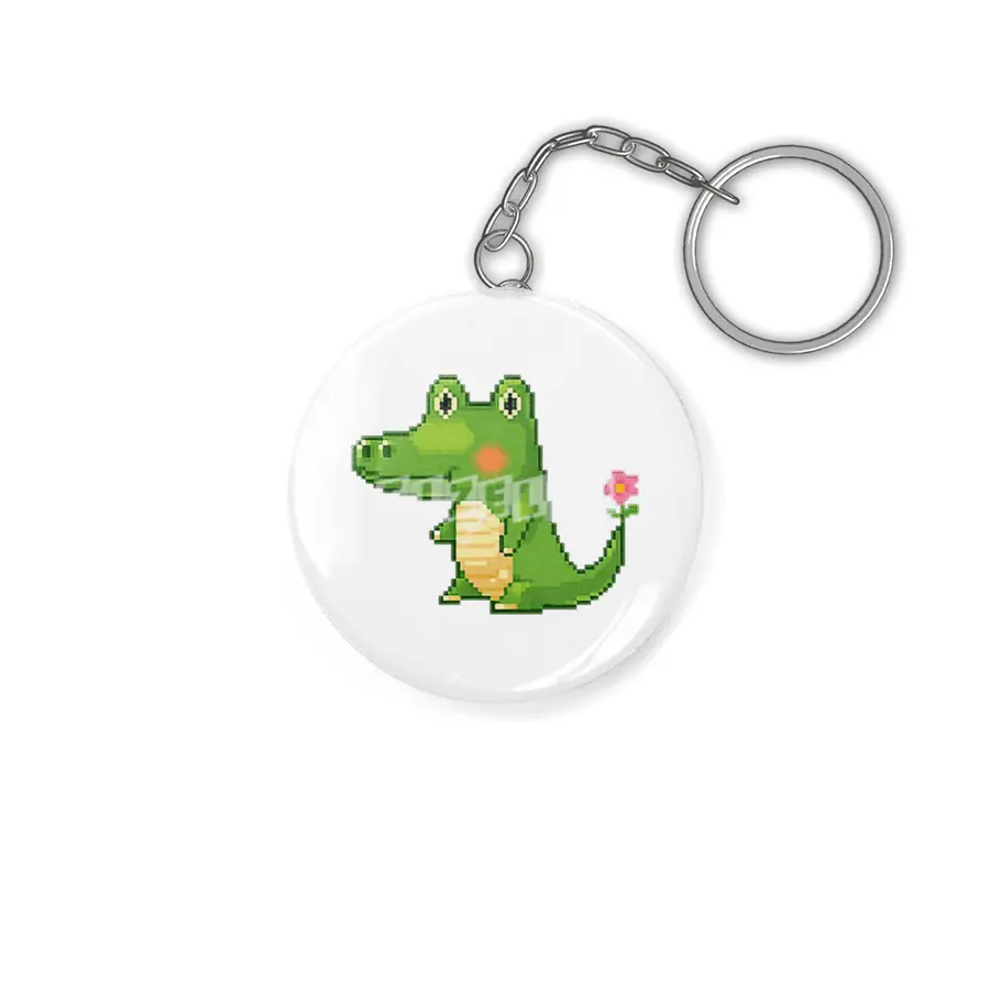 Alligator crocodile cute animation Anahtarlık