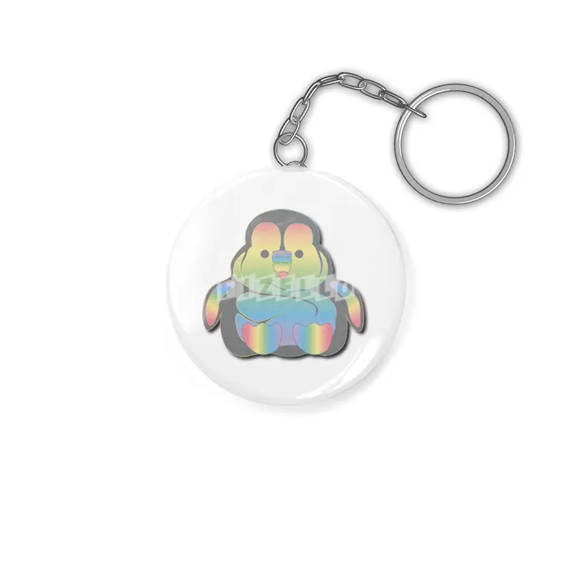 Rainbow Penguin Blob Anahtarlık