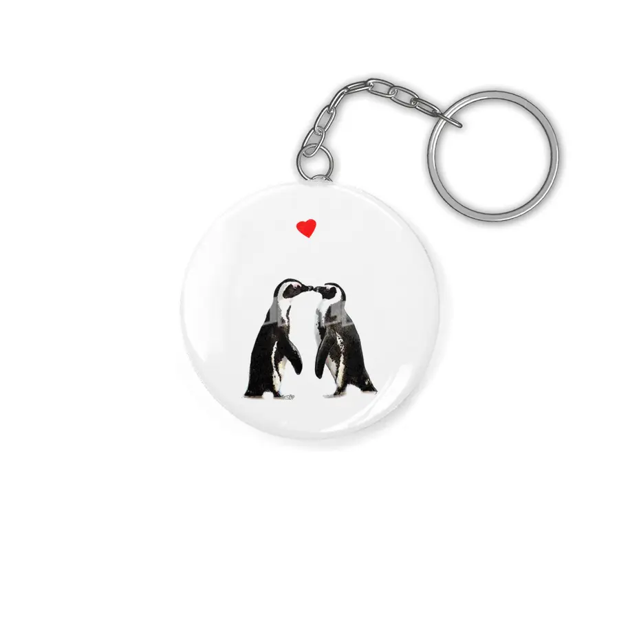 The Penguin Lovers Anahtarlık