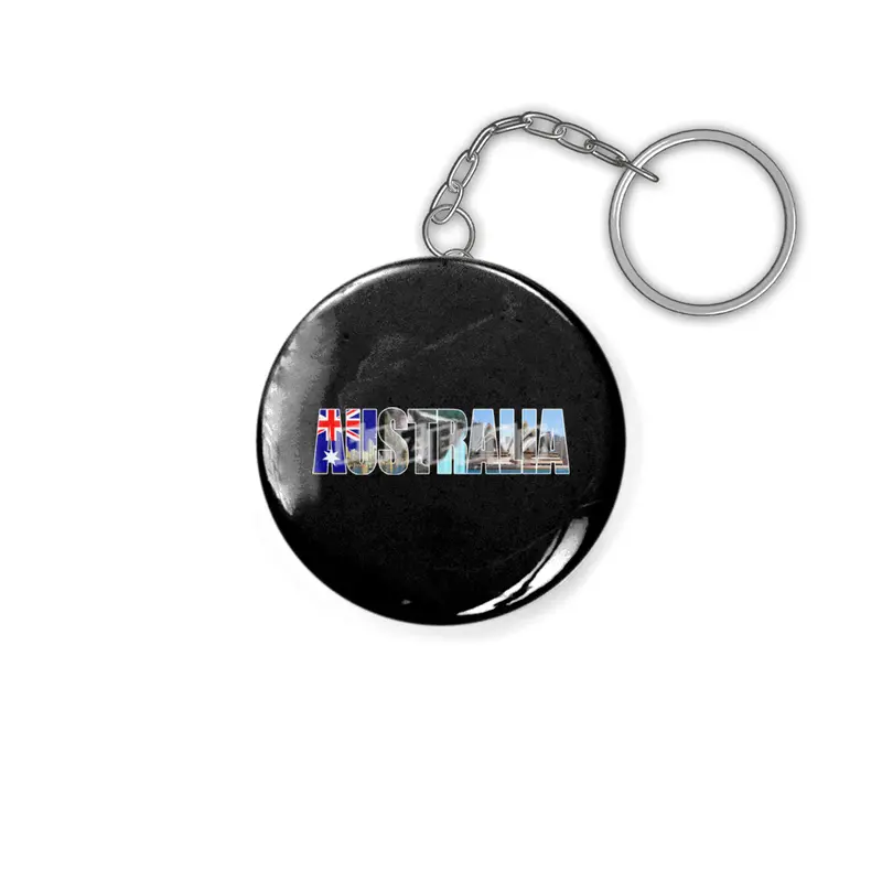 Australia Souvenir Vacation Koala Travel T Shirt Anahtarlık