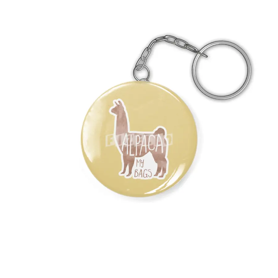 Alpaca my bags! Funny vacation merch Anahtarlık