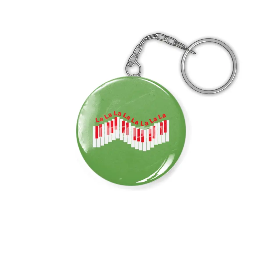 Holiday, Christmas Keyboard Piano - Red Anahtarlık
