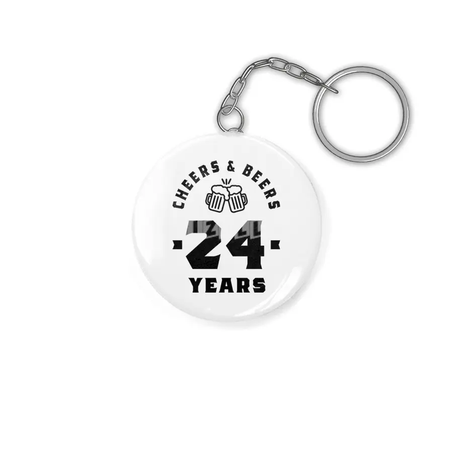 24 Year Old Gift | 24th Birthday Gift Ideas - Mens and Womens Anahtarlık