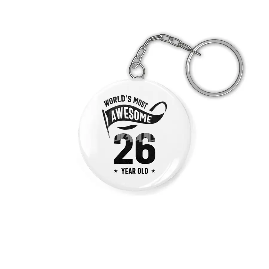 26 Year Old Gift | 26th Birthday Gift Ideas - Mens and Womens Anahtarlık