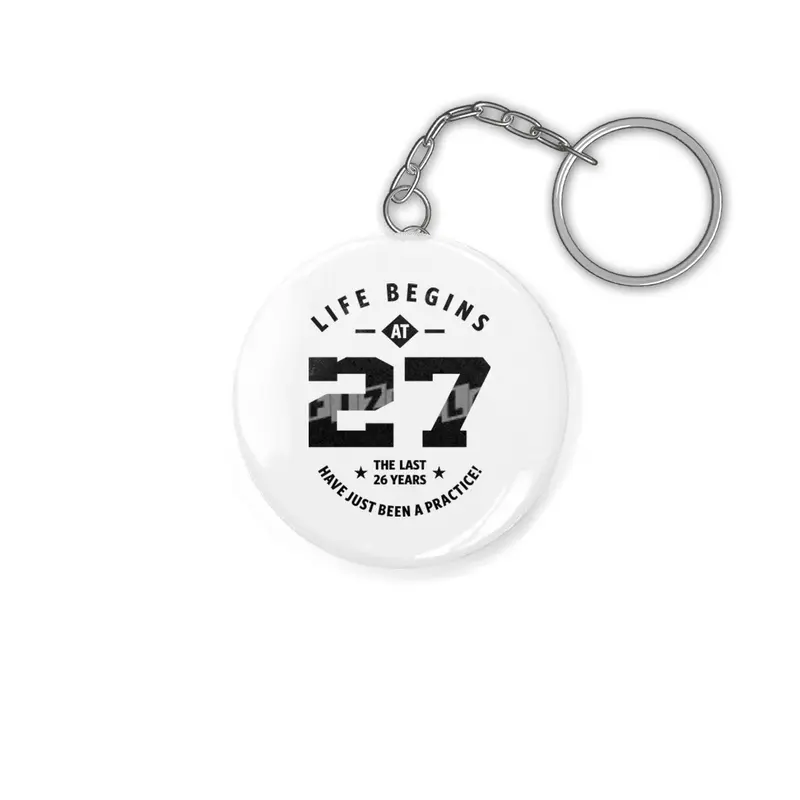 27 Year Old Gift | 27th Birthday Gift Ideas - Mens and Womens Anahtarlık
