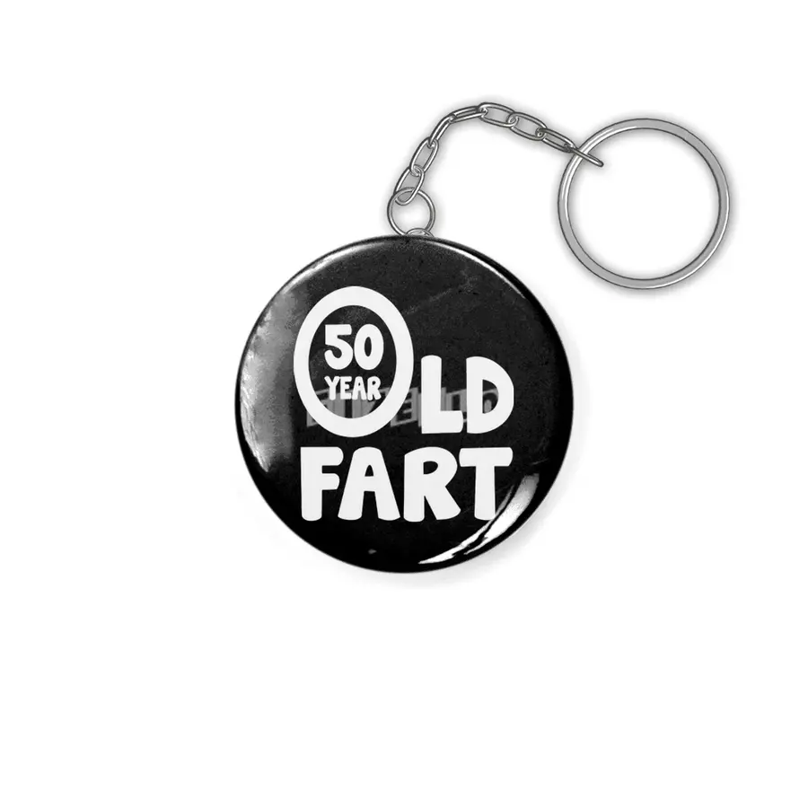 50 Year Old Fart Funny Anahtarlık
