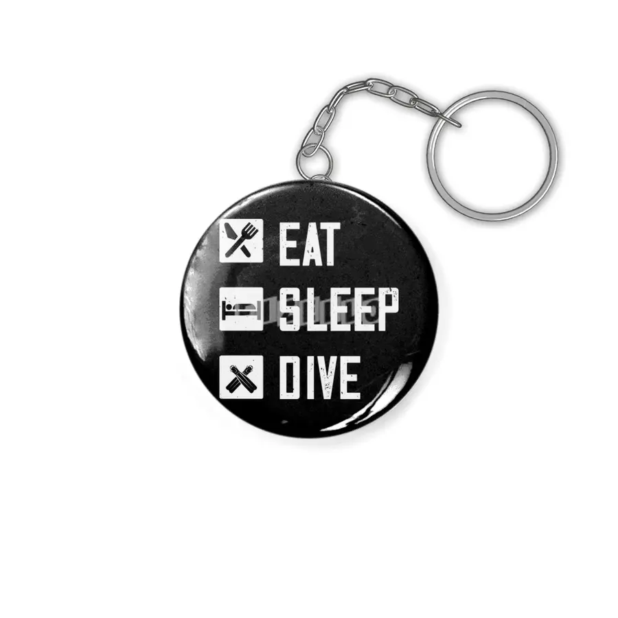 Diving - Eat Sleep Dive Anahtarlık