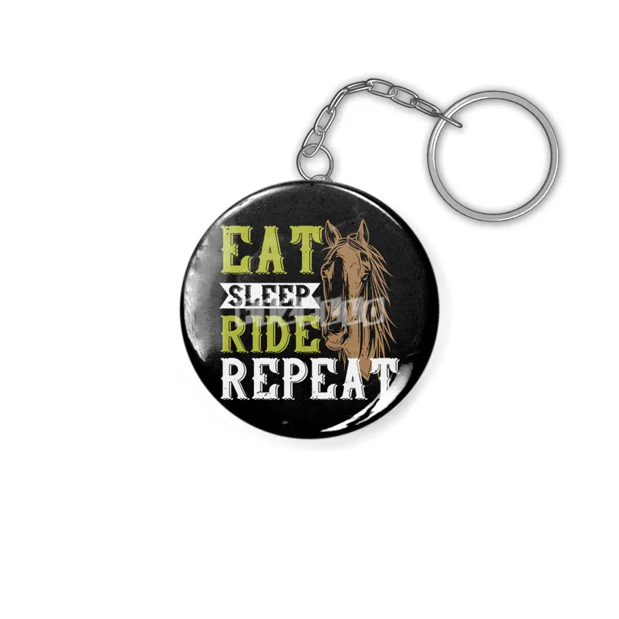 Horse - Eat Sleep Ride Repeat Anahtarlık