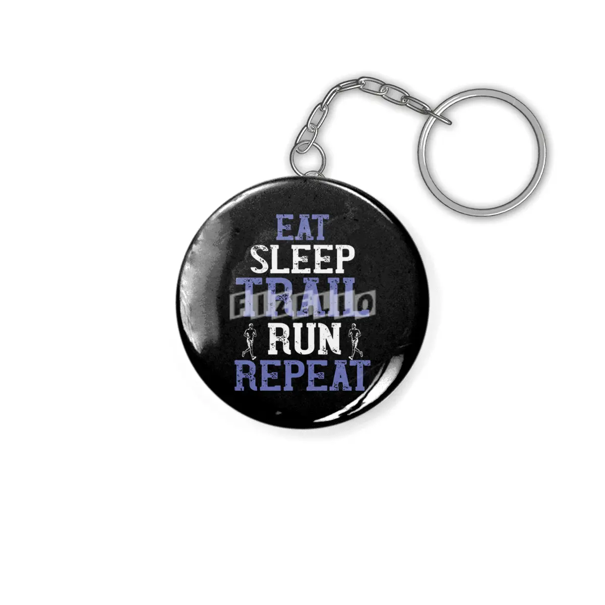Running - Eat sleep trail run repeat Anahtarlık