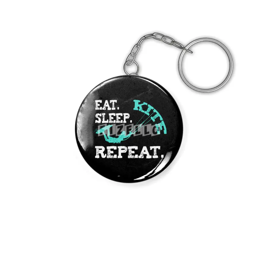 Kiteboarding Eat Sleep Kite Anahtarlık