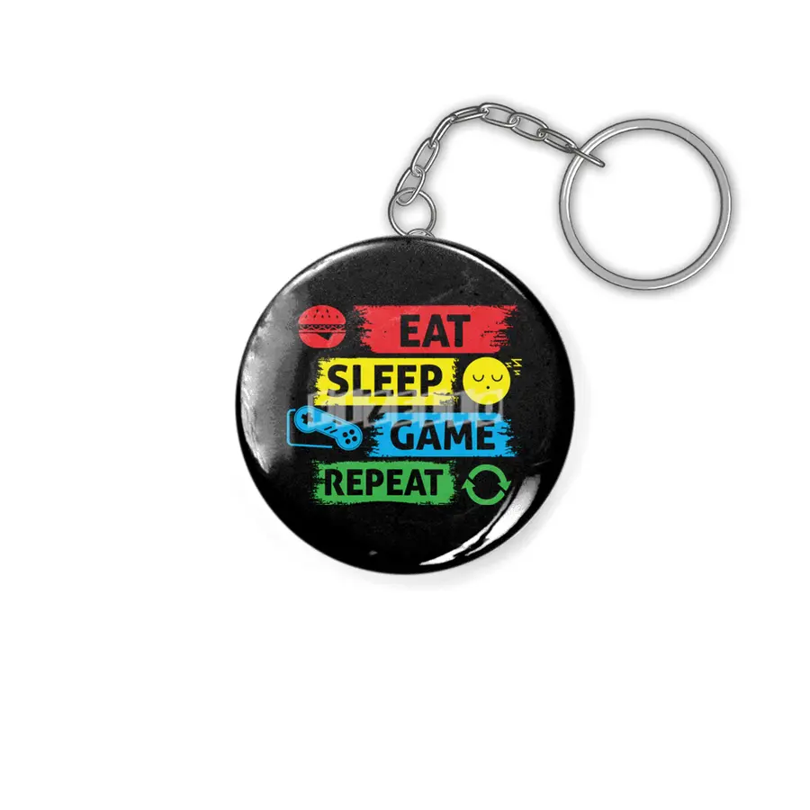 Esport eat sleep game repeat Essential T-Shirt Anahtarlık