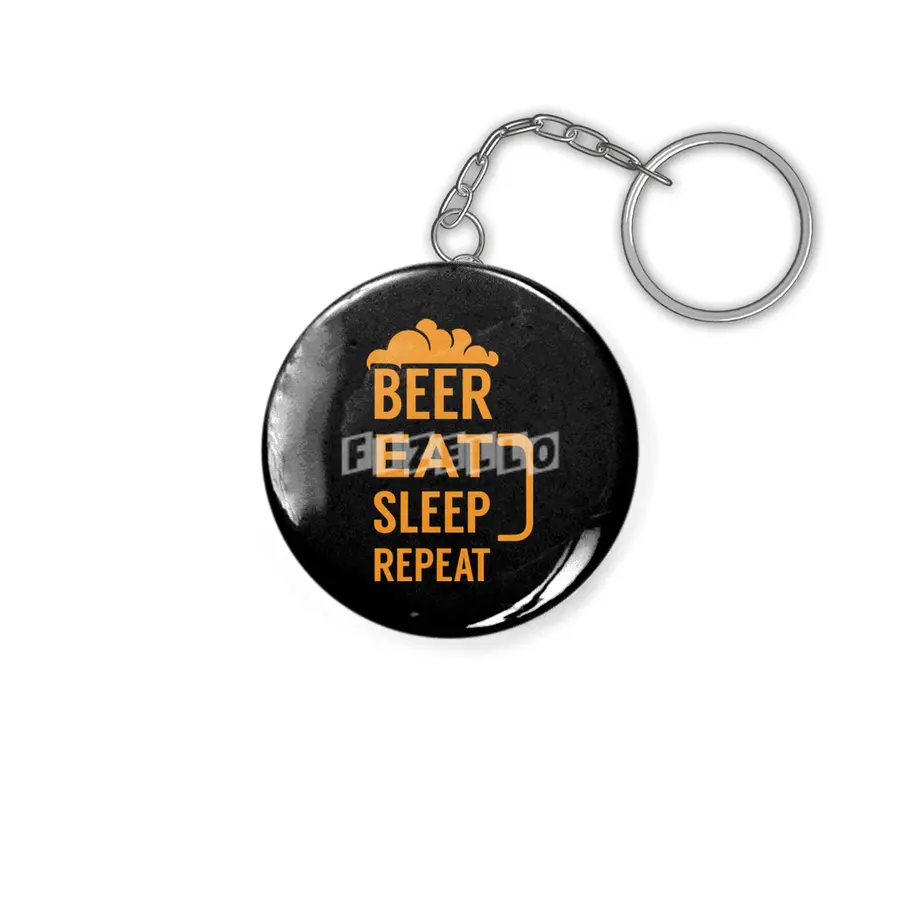 Beer eat sleep repeat Anahtarlık