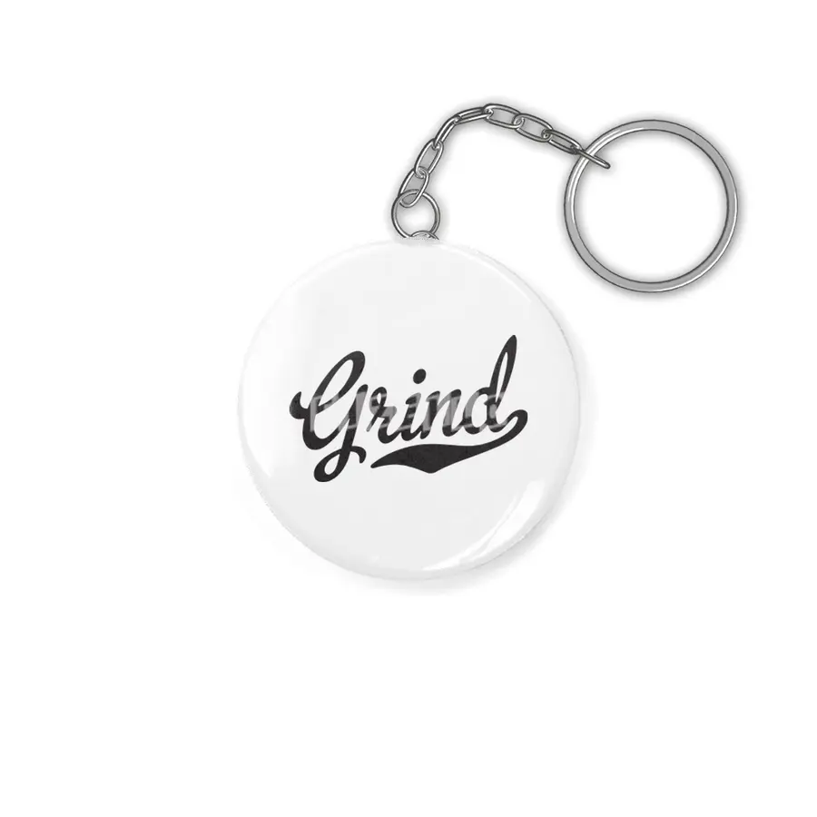 Grind Script Tail Hustle Work Hard Practice Hustle  Anahtarlık