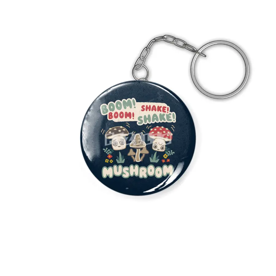 Boom Boom Shake the Room - Kawaii Mushroom Cute Characters Anahtarlık