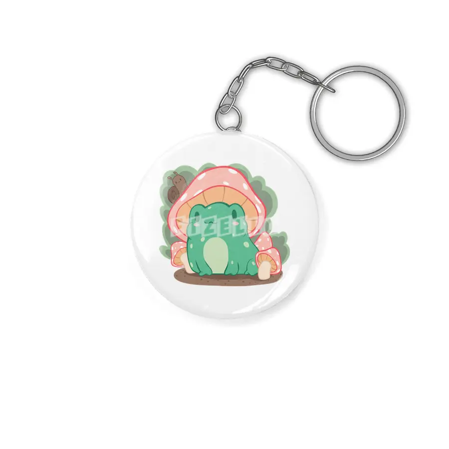 Cottagecore Aesthetic Frog Mushroom Hat Snail Kawaii Anahtarlık