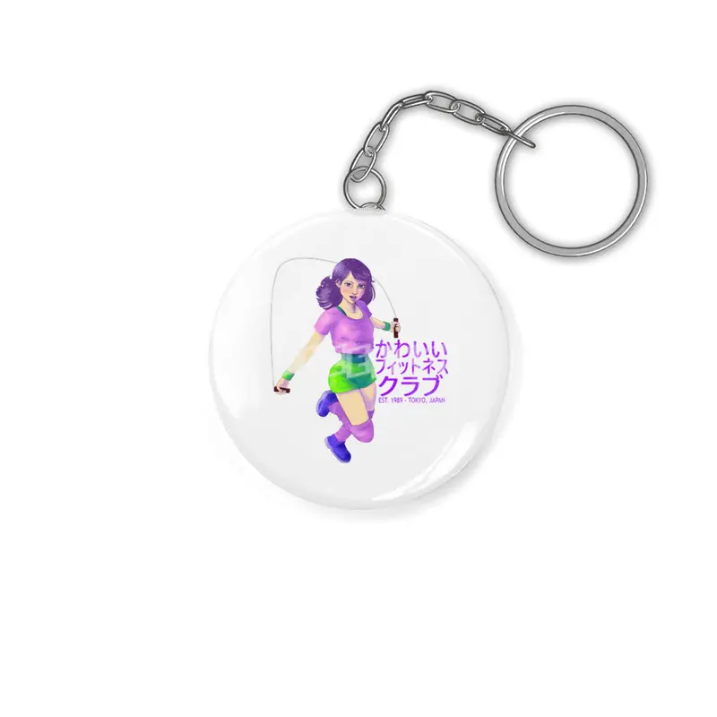 Kawaii Fitness Club Anahtarlık