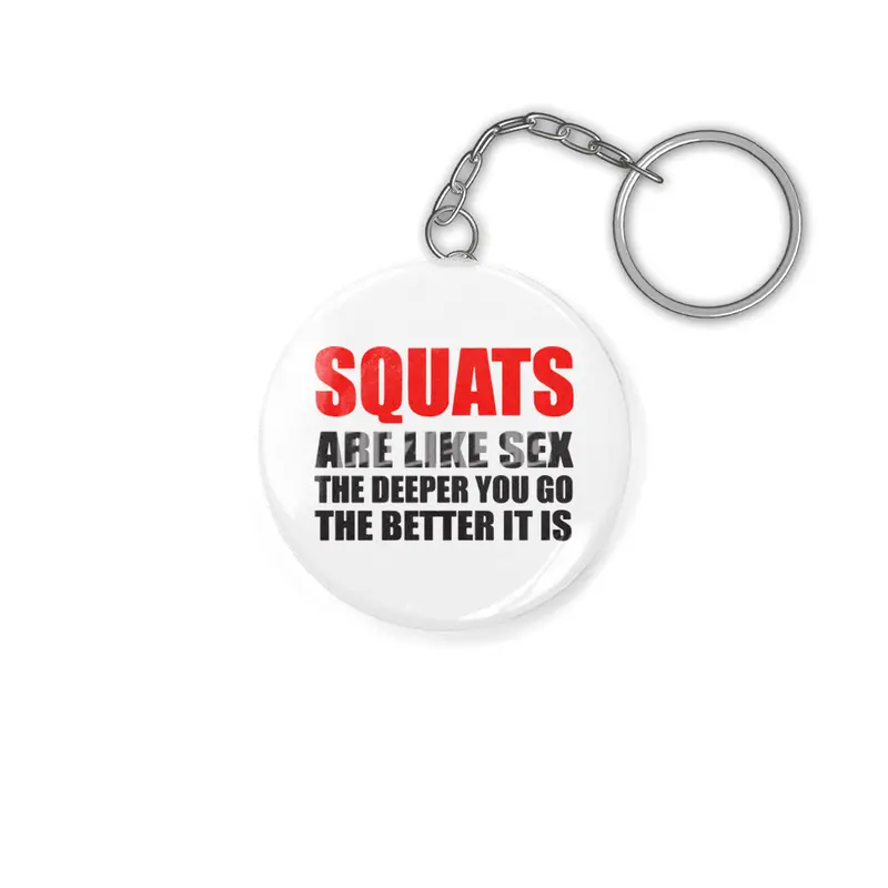 Squats Sex Health Fitness Gym Crossfit Anahtarlık