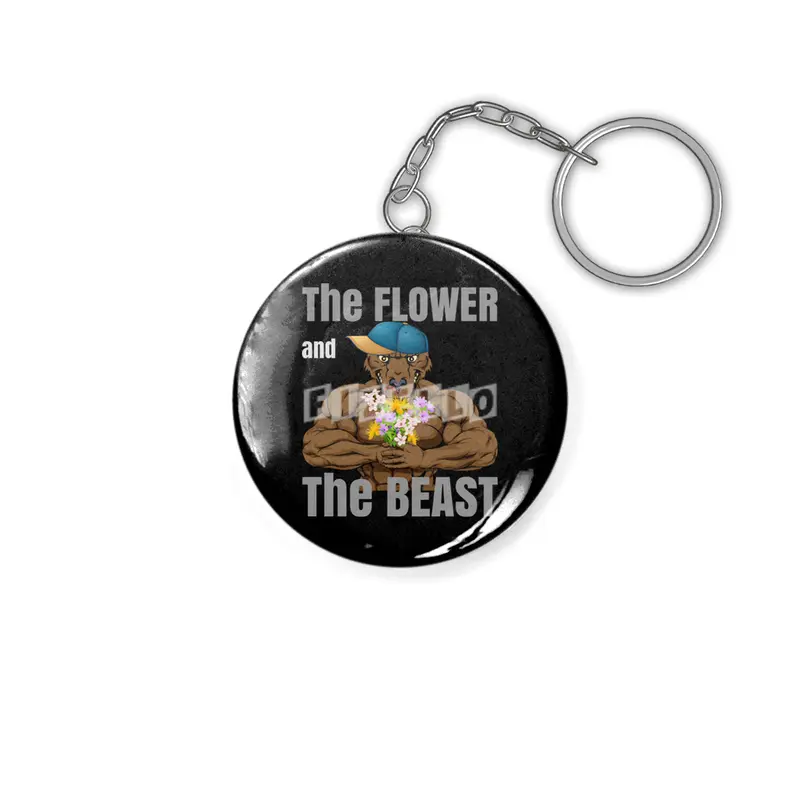 Flower and Beast Fitness Bodybuilding Anahtarlık
