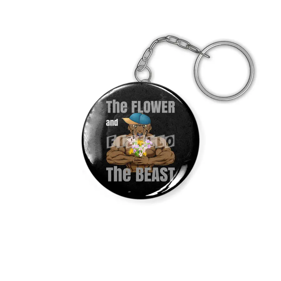 Flower and Beast Fitness Bodybuilding Anahtarlık