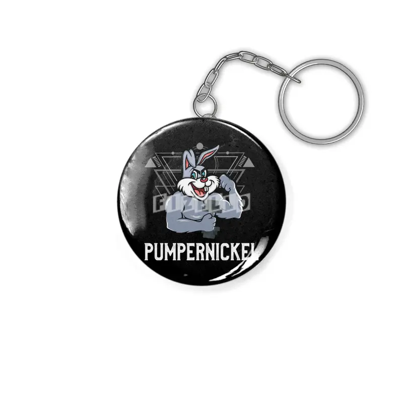 Pumpernickel Fitness Workout Training Anahtarlık