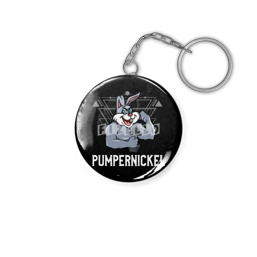 Pumpernickel Fitness Workout Training Anahtarlık