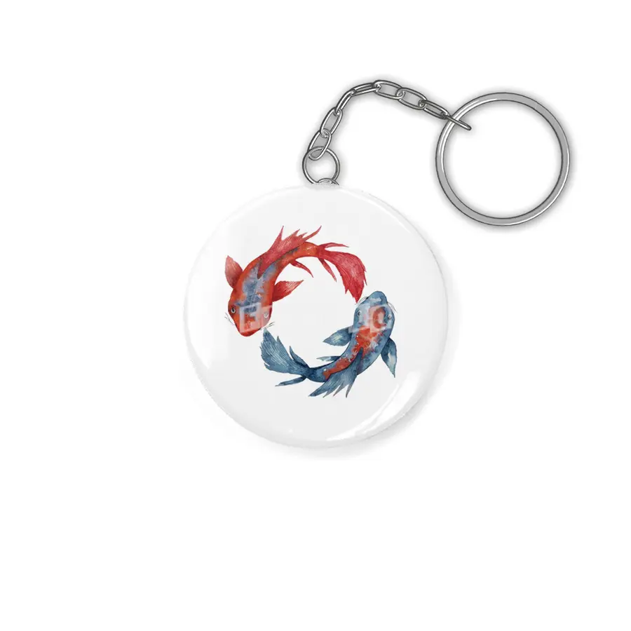 Yin Yang Koi Fish Anahtarlık