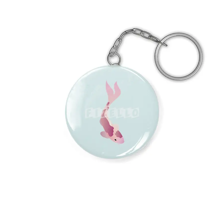 Swimming Koi - Pink Anahtarlık