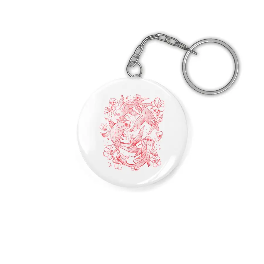 Red Koi - Aesthetic Oriental Koi Fish Gift Anahtarlık